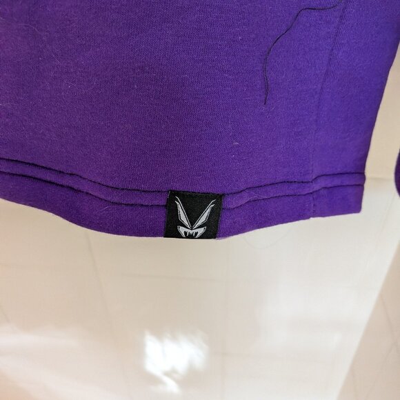 Vampire Freaks Black & Purple Split Mage Hoodie - Picture 7 of 15